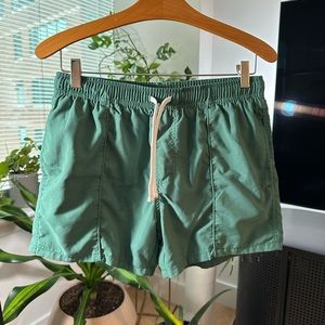 ASOS front seam swim suit size M green